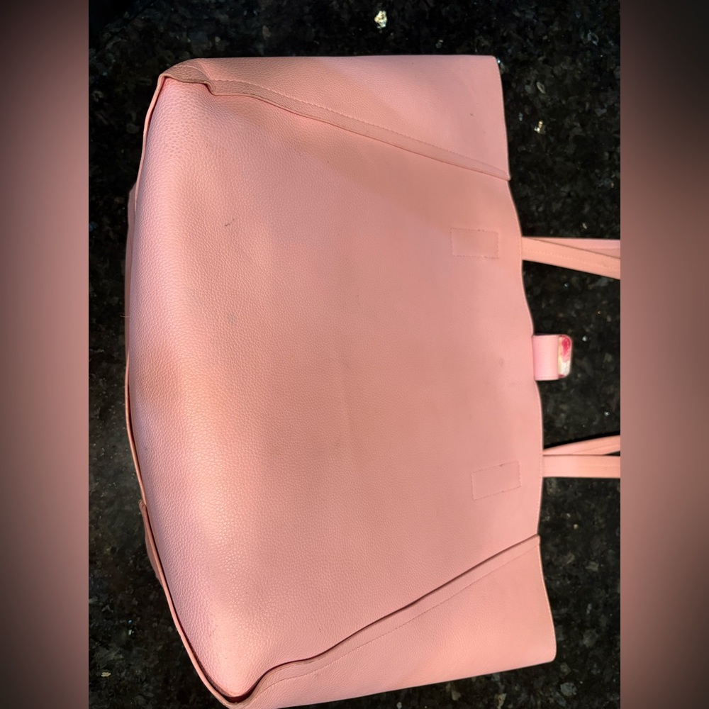 Tommy Bahama extra large pebbled reversible Floral Pink Tote Bag - Picture 12 of 16